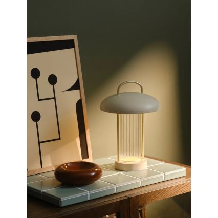 Nordlux - LED Dimmable Rechargeable Touch Table Lamp MIRANO LED/3W/3,7V beige