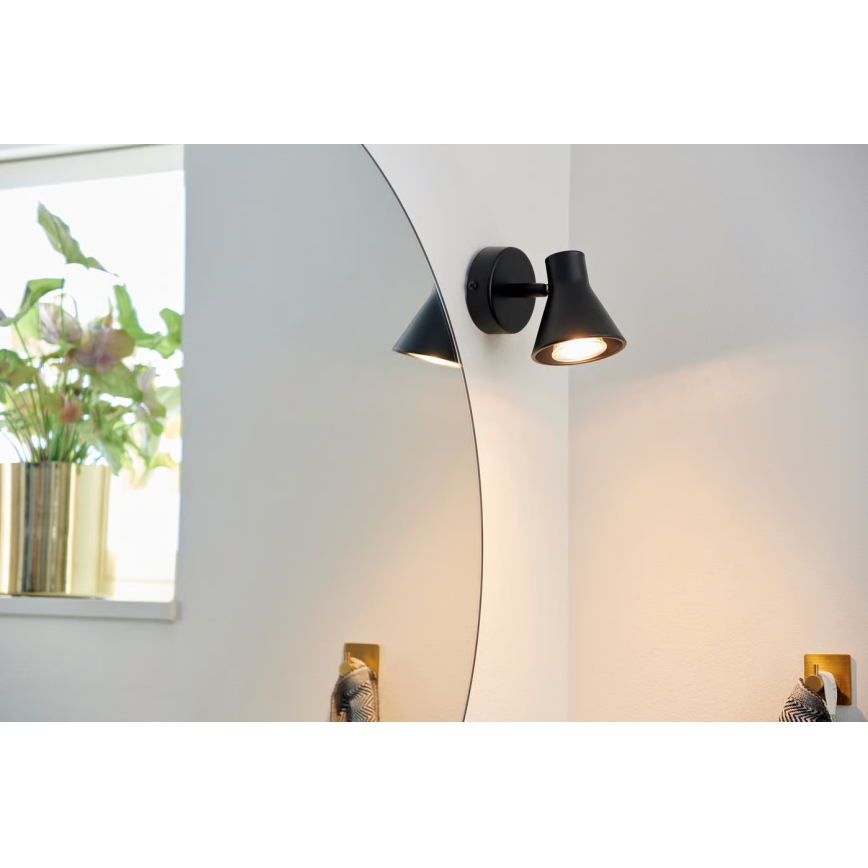 Nordlux - EIK Wall Light 1x GU10/35W/230V, Black