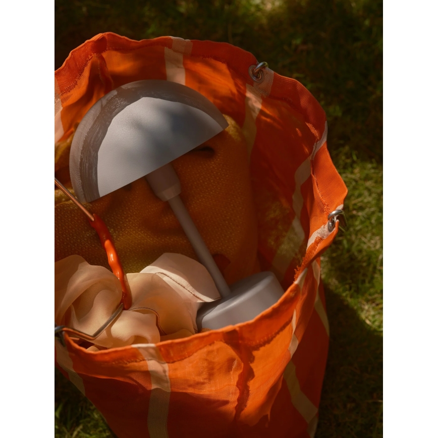 Nordlux - Dimmable Rechargeable Outdoor LED Table Lamp ELLEN LED/2,8W/3,7V 2200 mAh IP44 grey