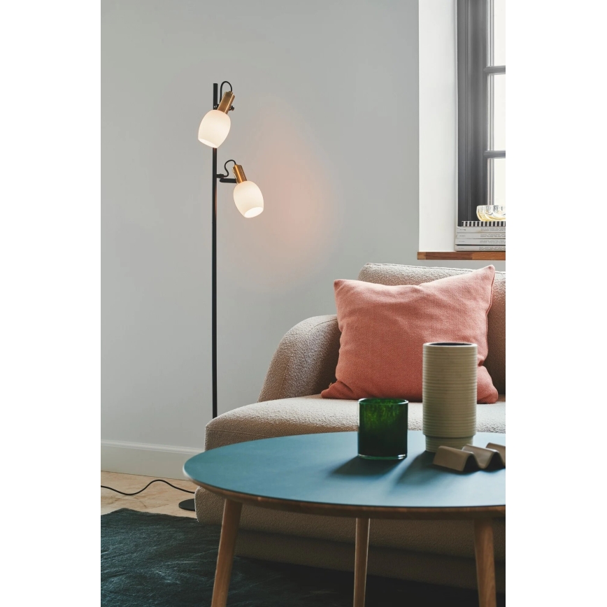 Nordlux - Floor lamp ARILD 2xE14/40W/230V black