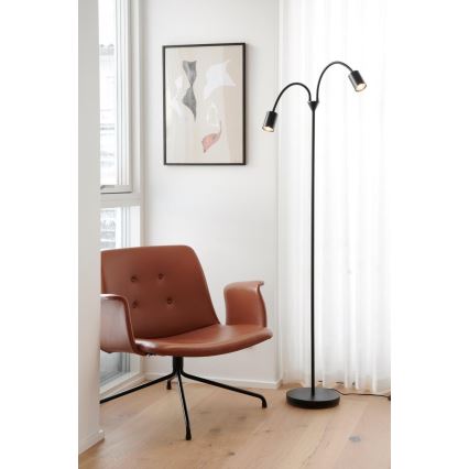 Nordlux - Floor lamp EXPLORE 2xGU10/7W/230V black