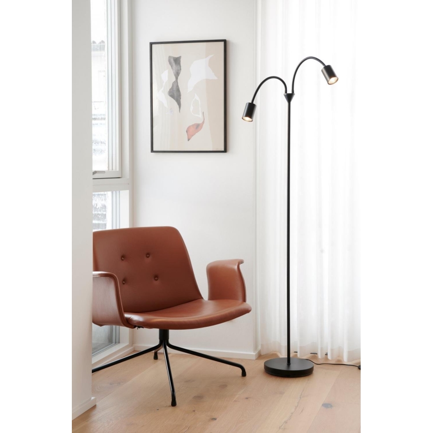 Nordlux - Floor lamp EXPLORE 2xGU10/7W/230V black