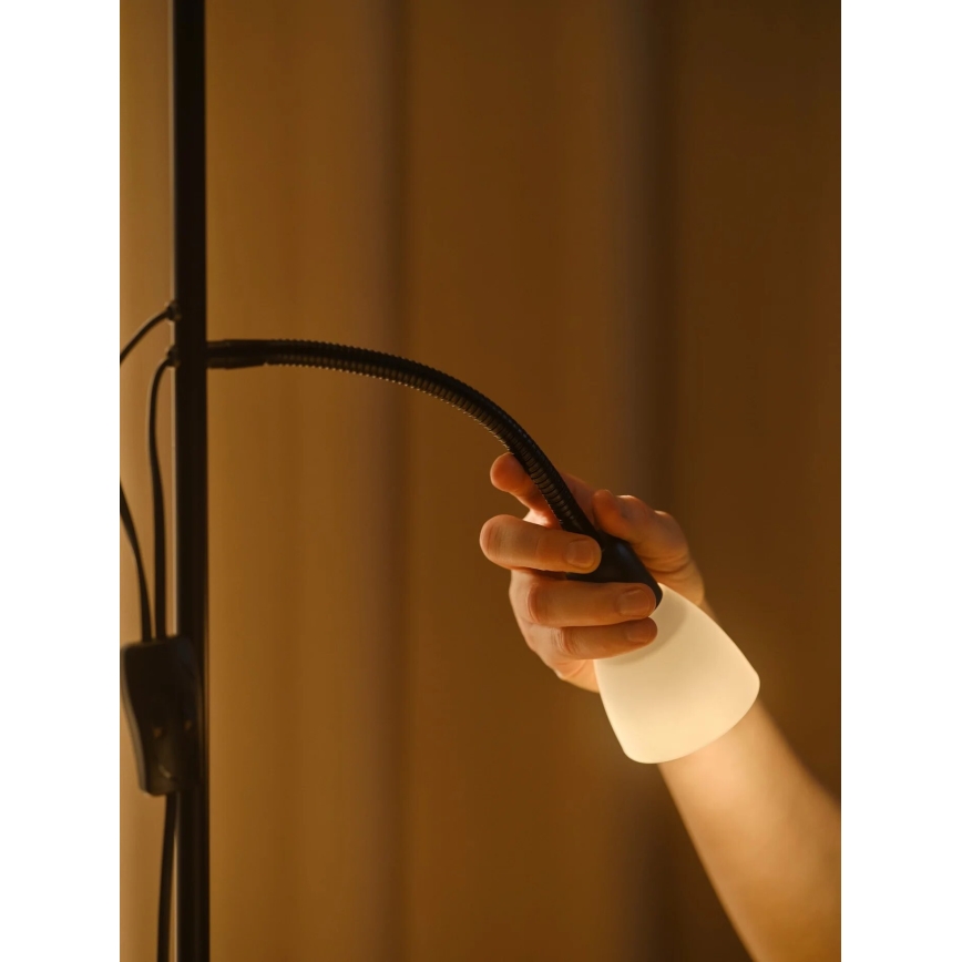 Nordlux - Floor lamp LAURIA 1xE27/40W/230V + 1xE14/15W
