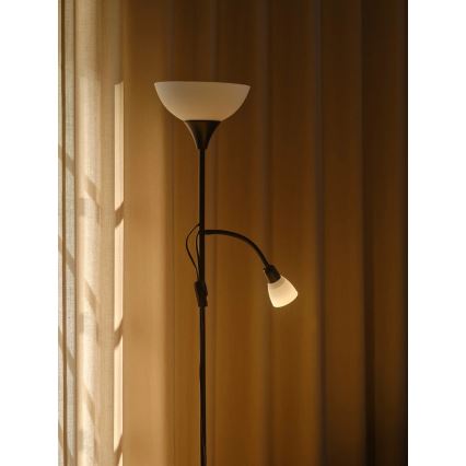 Nordlux - Floor lamp LAURIA 1xE27/40W/230V + 1xE14/15W