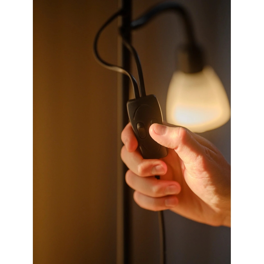 Nordlux - Floor lamp LAURIA 1xE27/40W/230V + 1xE14/15W