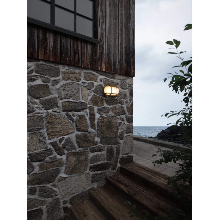 Nordlux - HELFORD Outdoor Wall Light 1x E27/12.5W/230V IP64 Brass