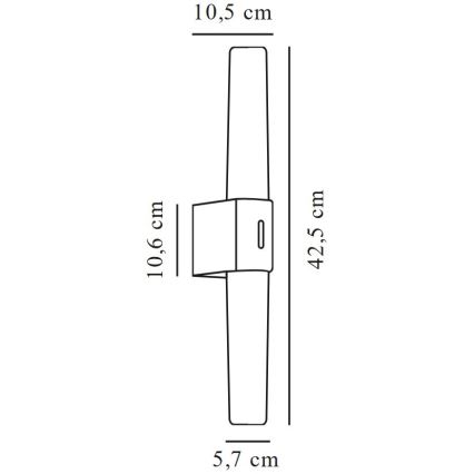 Nordlux - HELVA LED/9W/230V IP44 Bathroom Mirror Light