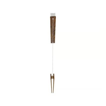 Nordlux - ILGAS LED Dimmable Cable-Suspended Pendant, LED/47W/230V, 3000K, Brown/Ash, 115 cm