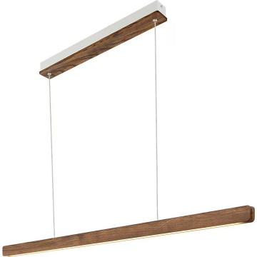 Nordlux - ILGAS LED Dimmable Cable-Suspended Pendant, LED/47W/230V, 3000K, Brown/Ash, 115 cm