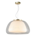Nordlux - JELLY cable-hung pendant 1xE27/40W/230V white/clear Ø 39 cm