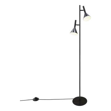Nordlux - KELVIS Floor Lamp 2xGU10/12W/230V Black