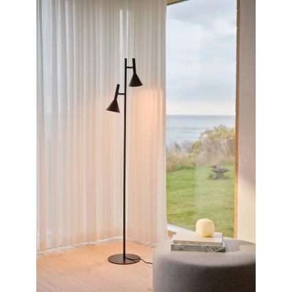 Nordlux - KELVIS Floor Lamp 2xGU10/12W/230V Black