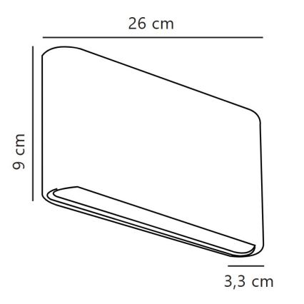 Nordlux - KINVER LED Outdoor Wall Light 10W/230V IP54 White