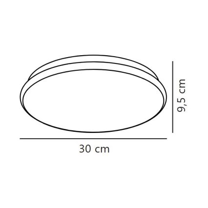 Nordlux - LED Bathroom Ceiling Light MONTONE LED/10W/230V IP44 Ø 30 cm