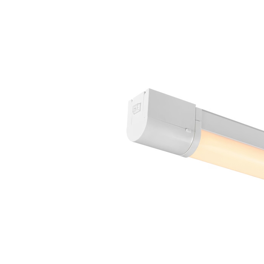 Nordlux - LED bathroom mirror light with integrated socket MALAIKA LED/15W/230V IP44 68,4 cm white