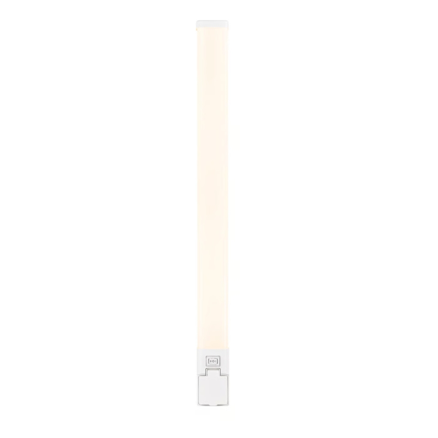 Nordlux - SJAVER LED Bathroom Mirror Light with Integrated Socket, 15W/230V, IP44, 60 cm, White