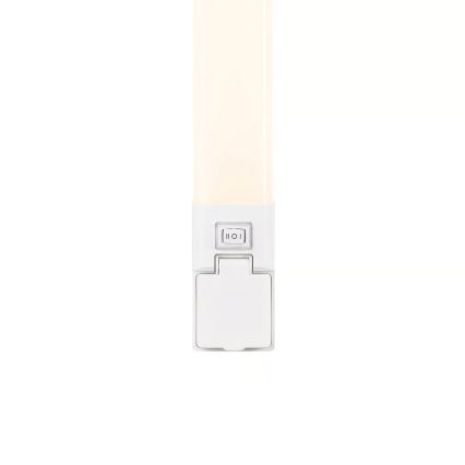 Nordlux - SJAVER LED Bathroom Mirror Light with Integrated Socket, 15W/230V, IP44, 60 cm, White