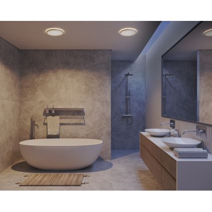 Nordlux - OJA LED Dimmable Bathroom Ceiling Light LED/19W/230V 3000/4000K IP54 Ø 43 cm