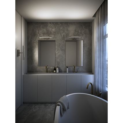 Nordlux - LED Dimmable bathroom mirror lighting OTIS LED/14W/230V IP44 40 cm silver