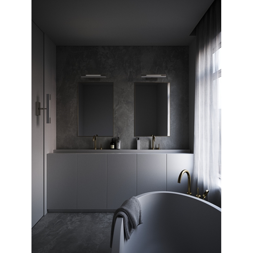Nordlux - LED Dimmable bathroom mirror lighting OTIS LED/14W/230V IP44 40 cm silver