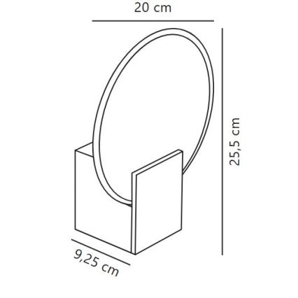 Nordlux - LED Dimmable bathroom wall light HESTER LED/9,5W/230V IP44 white