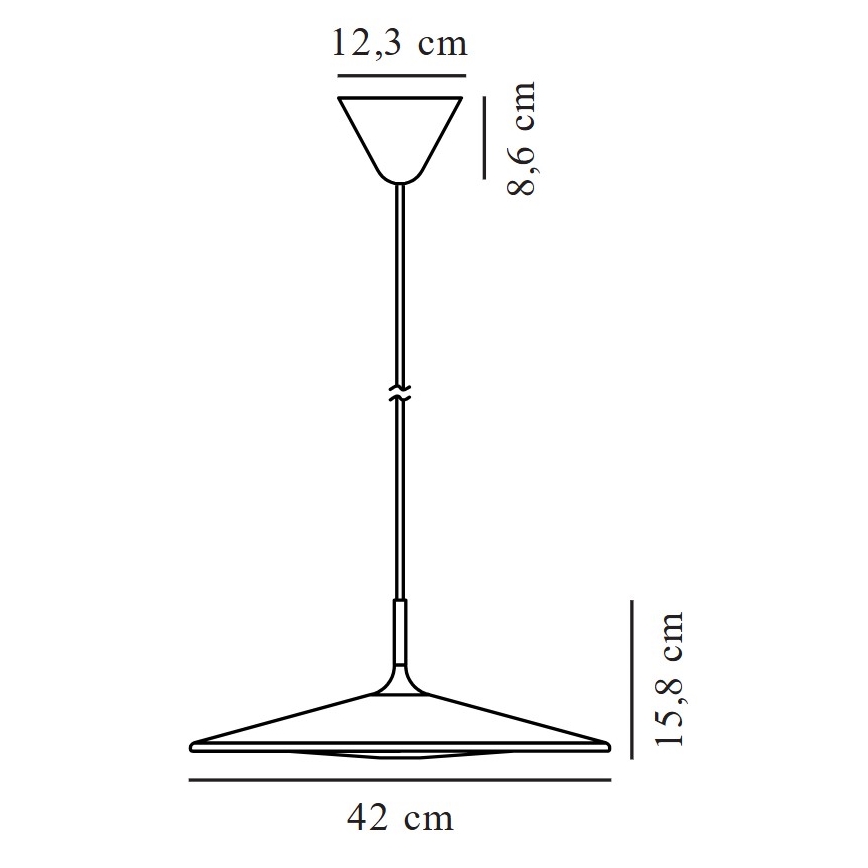 Nordlux - LED Dimmable chandelier on a string BALANCE LED/230V 2700K d. 42 cm black