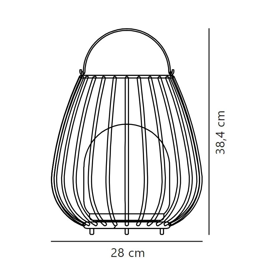 Nordlux - LED Dimmable outdoor portable light JIM TO-GO LED/3W/3,7V IP54 5000 mAh black