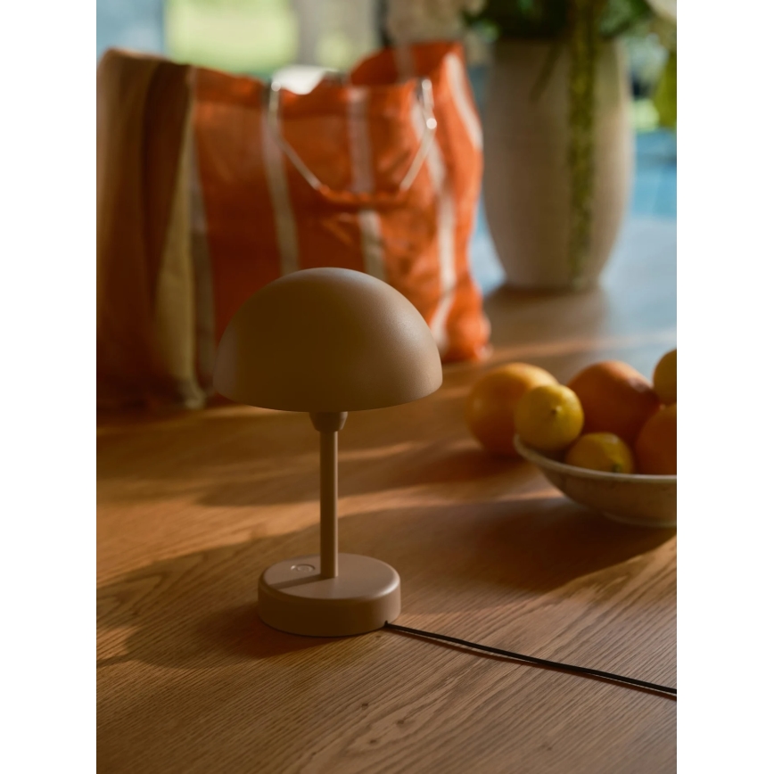 Nordlux - ELLEN LED Dimmable Rechargeable Outdoor Table Lamp, 2.8W/3.7V, 2200 mAh, IP44, Brown