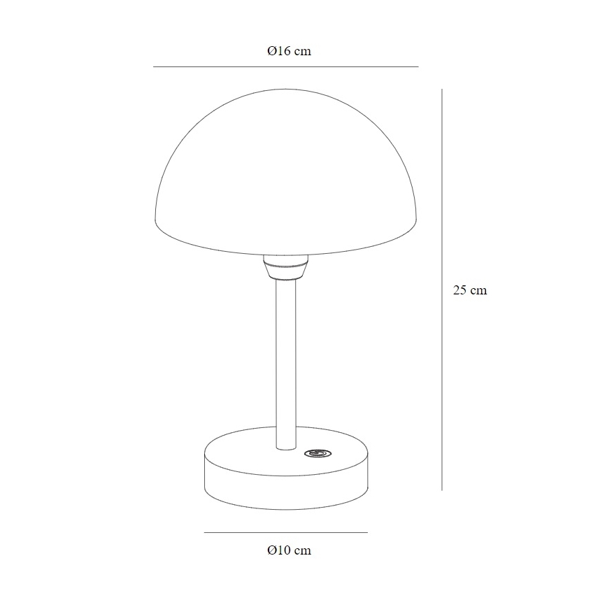 Nordlux - LED Dimmable rechargeable outdoor table lamp ELLEN LED/2,8W/3,7V IP44 green