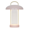 Nordlux - LED Dimmable Rechargeable Touch Table Lamp MIRANO LED/3W/3,7V Pink