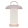 Nordlux - LED Dimmable Rechargeable Touch Table Lamp MIRANO LED/3W/3,7V Pink