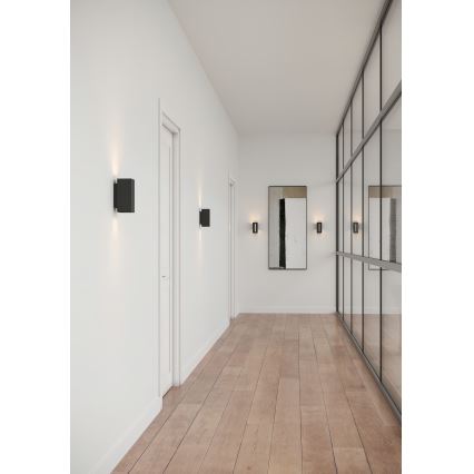 Nordlux - LED Dimmable wall light CURTIZ 2xLED/4,5W/230V black