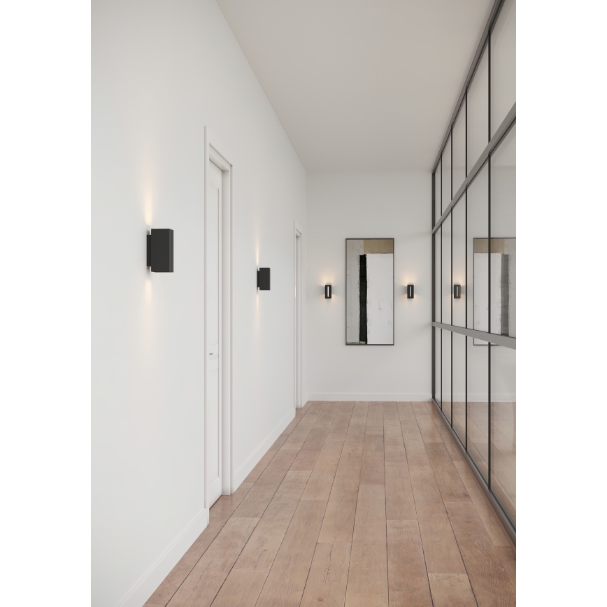 Nordlux - LED Dimmable wall light CURTIZ 2xLED/4,5W/230V black