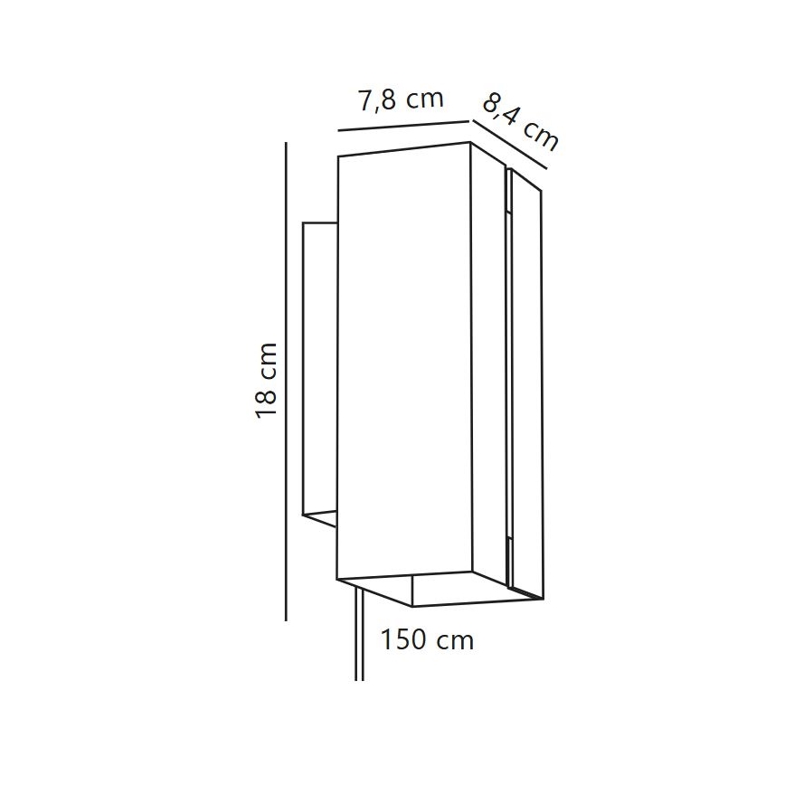 Nordlux - LED Dimmable wall light CURTIZ 2xLED/4,5W/230V black
