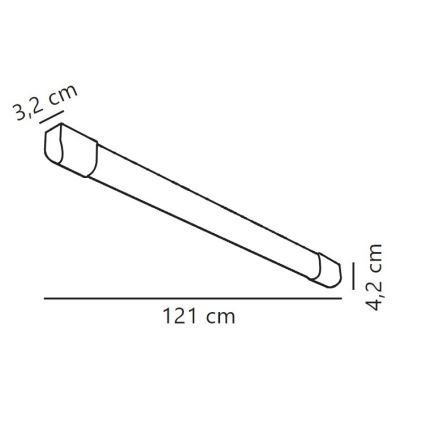 Nordlux - LED Fluorescent light ARLINGTON LED/18W/230V 121 cm