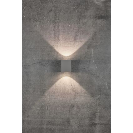 Nordlux - LED Outdoor Wall Light CANTO 2xLED/5W/230V IP44 grey