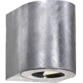 Nordlux - LED Outdoor Wall Light CANTO 2xLED/6W/230V IP44 silver