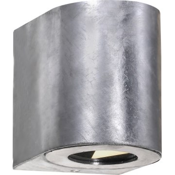 Nordlux - LED Outdoor Wall Light CANTO 2xLED/6W/230V IP44 silver