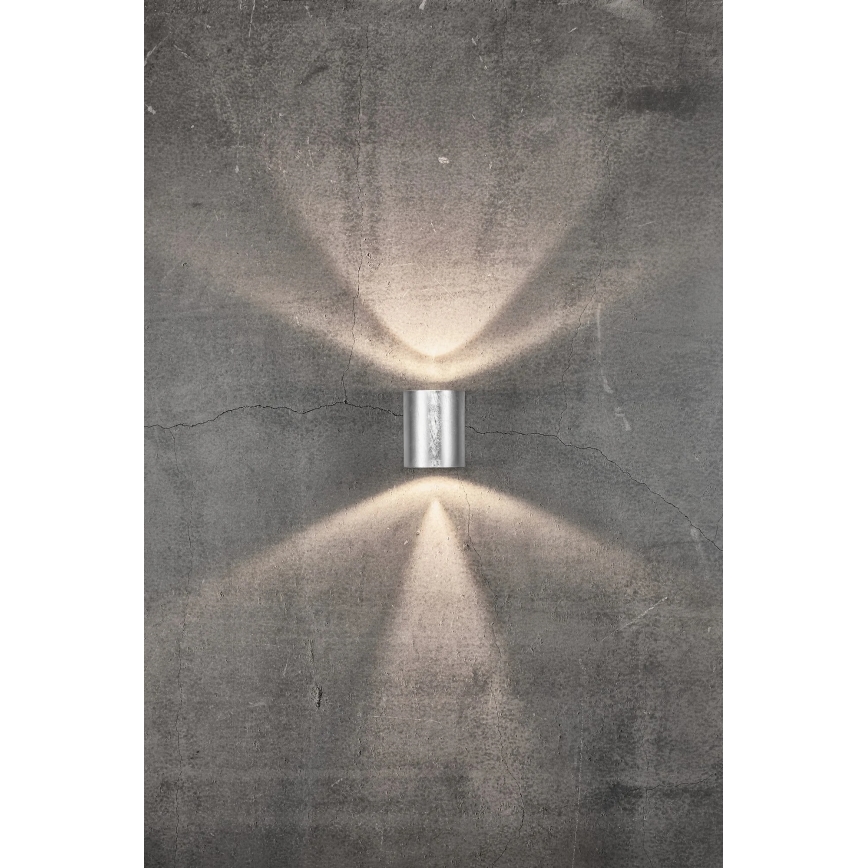 Nordlux - LED Outdoor Wall Light CANTO 2xLED/6W/230V IP44 silver