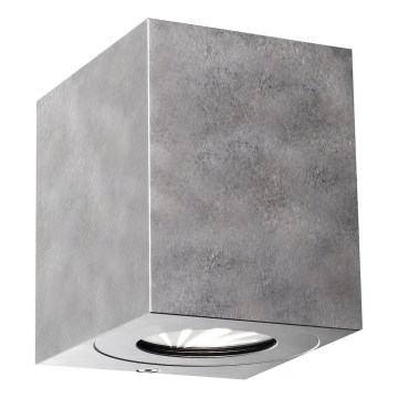 Nordlux - LED Outdoor Wall Light CANTO 2xLED/6W/230V IP44 silver