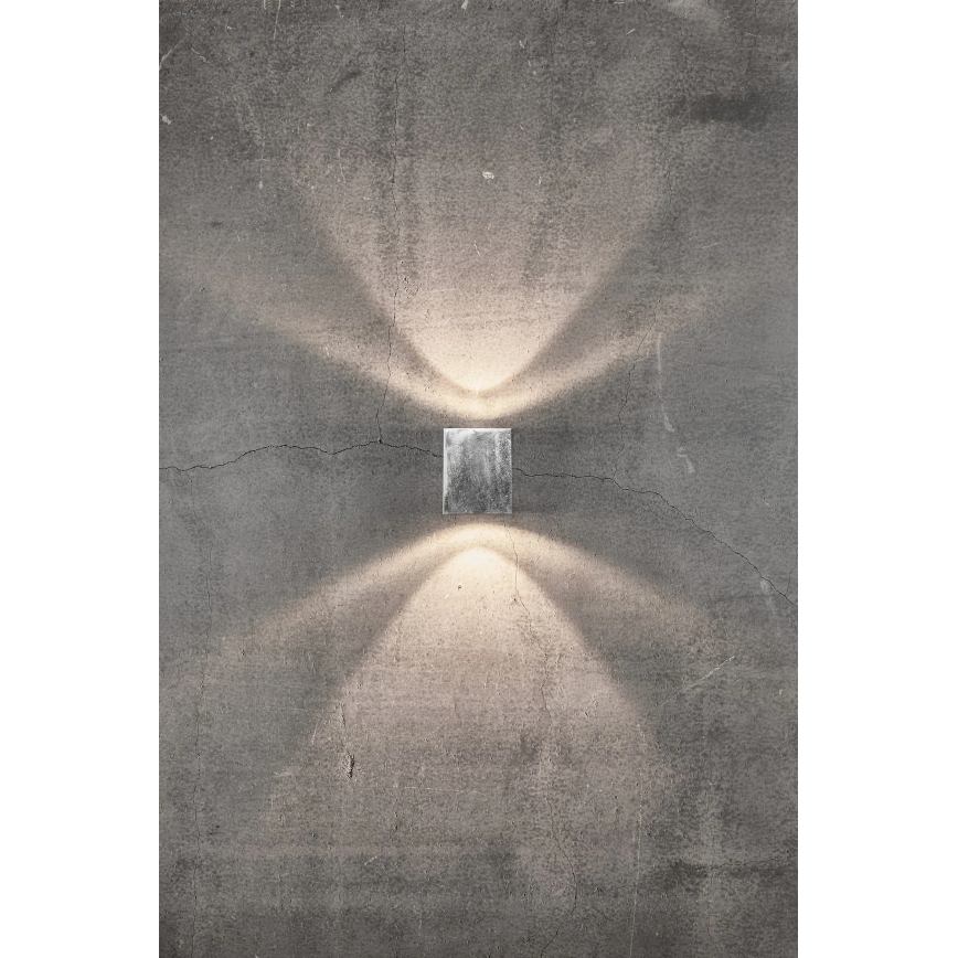 Nordlux - LED Outdoor Wall Light CANTO 2xLED/6W/230V IP44 silver