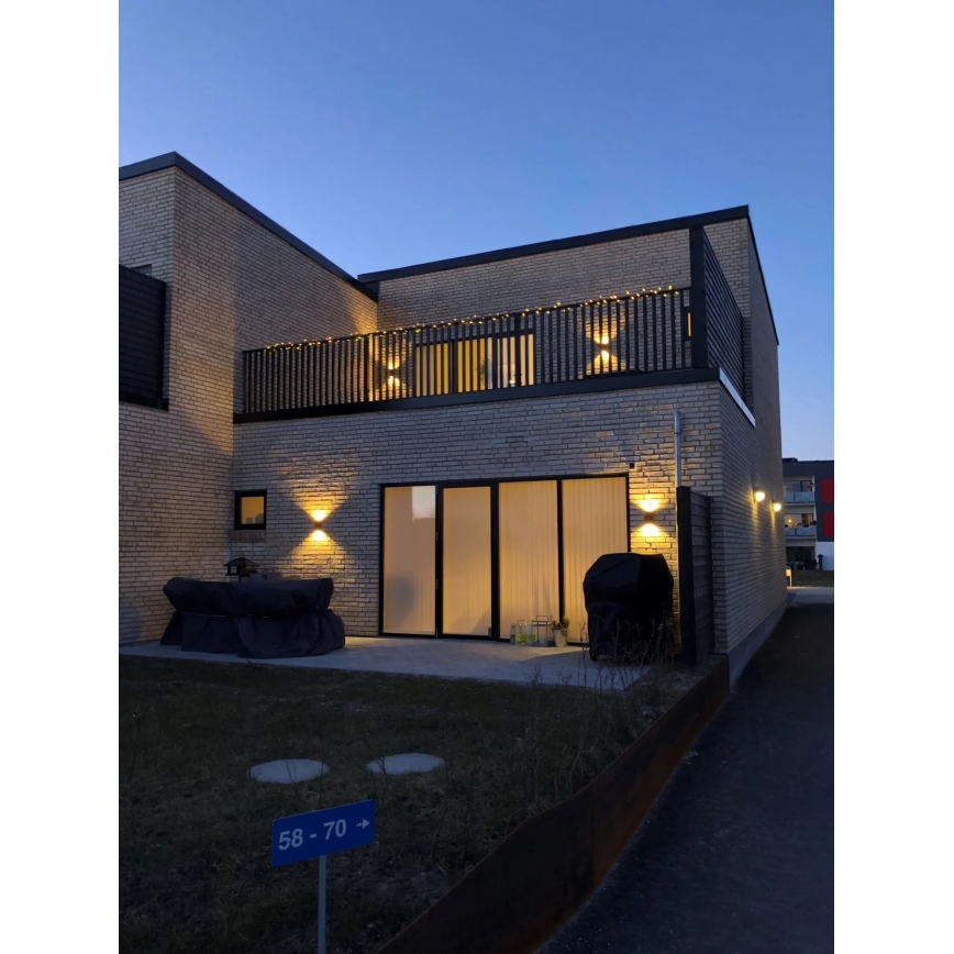 Nordlux - LED Outdoor wall light ROLD LED/10,5W/230V 3000K IP54 black