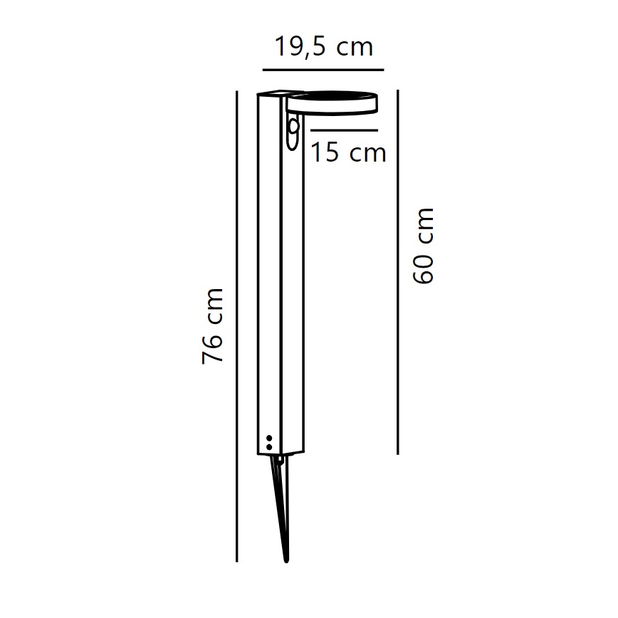 Nordlux - LED Solar lamp with sensor RICA LED/5W/3,7V 2200 mAh IP44