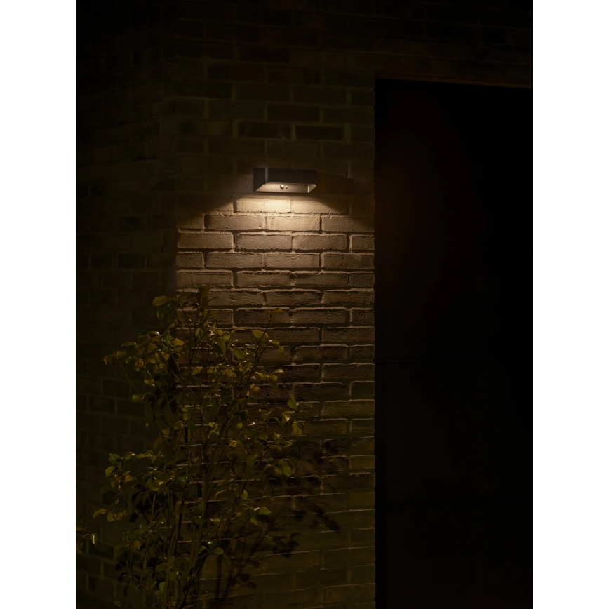 Nordlux - MARCELLIO LED Solar Light with Sensor, 5W/5V, IP54, 2200 mAh, Black