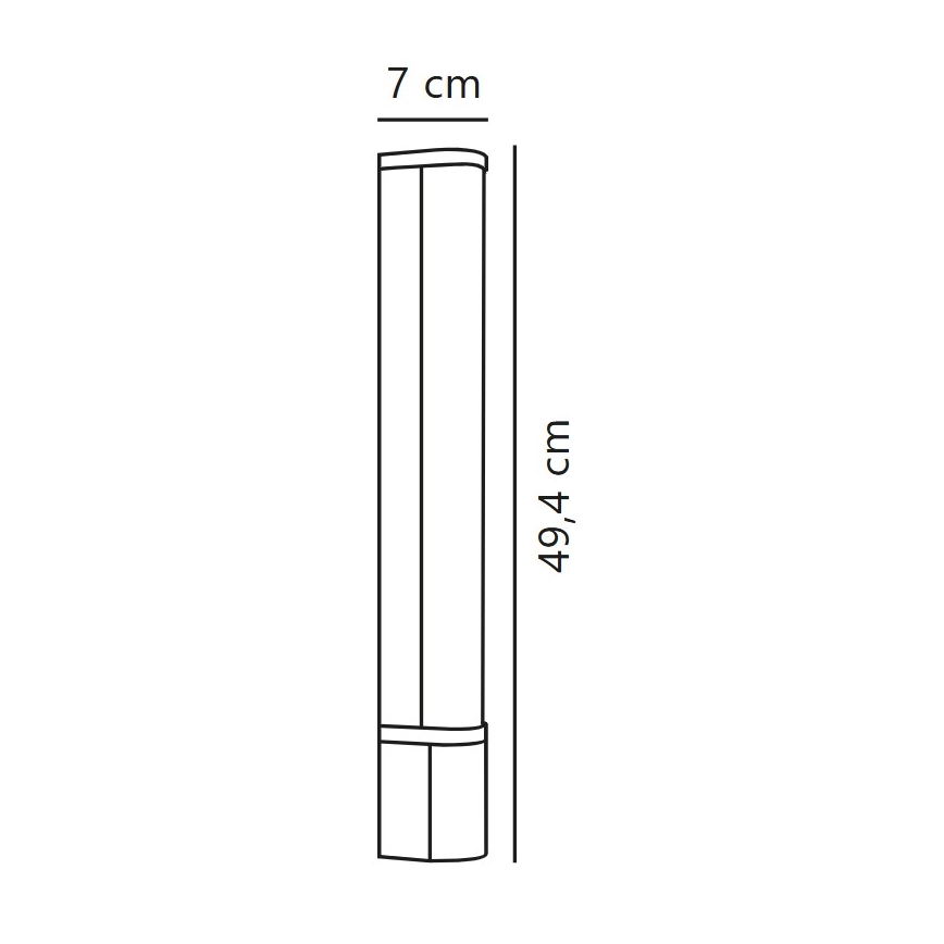 Nordlux - LED Under kitchen cabinet light with a socket MALAIKA LED/6W/230V IP44 black
