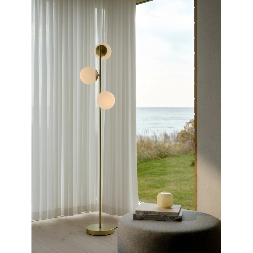 Nordlux - LILLY Floor Lamp 3xE14/10W/230V Brass