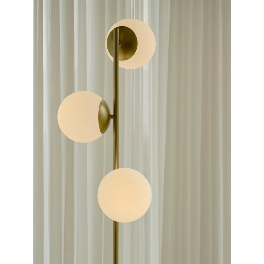 Nordlux - LILLY Floor Lamp 3xE14/10W/230V Brass