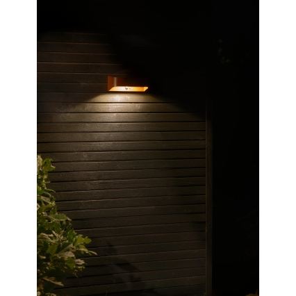 Nordlux - MARCELLIO LED Solar Light with Sensor, LED/5W/5V, IP54, 2200 mAh, Brown