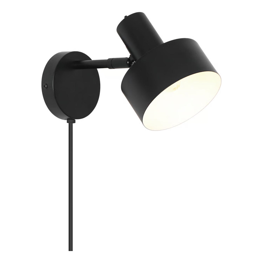 Nordlux - MATIS Wall Light 1xE27/15W/230V Black