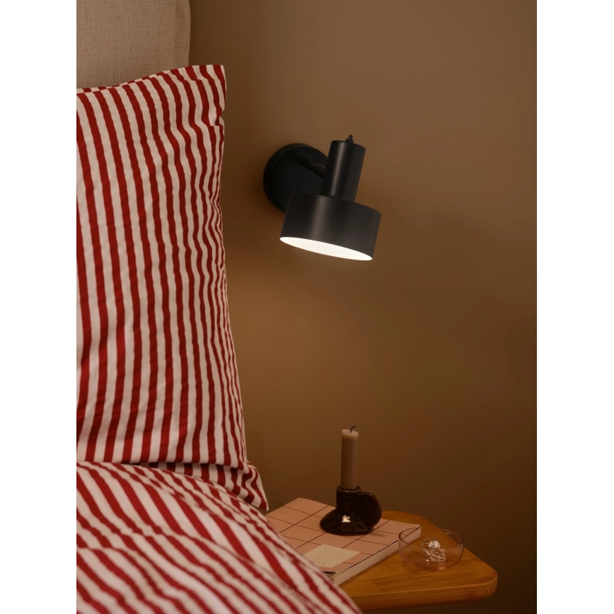 Nordlux - MATIS Wall Light 1xE27/15W/230V Black